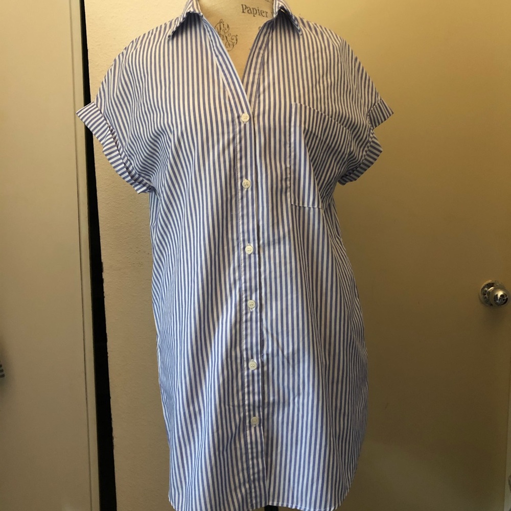 NWOT Zara Striped Shirt Dress